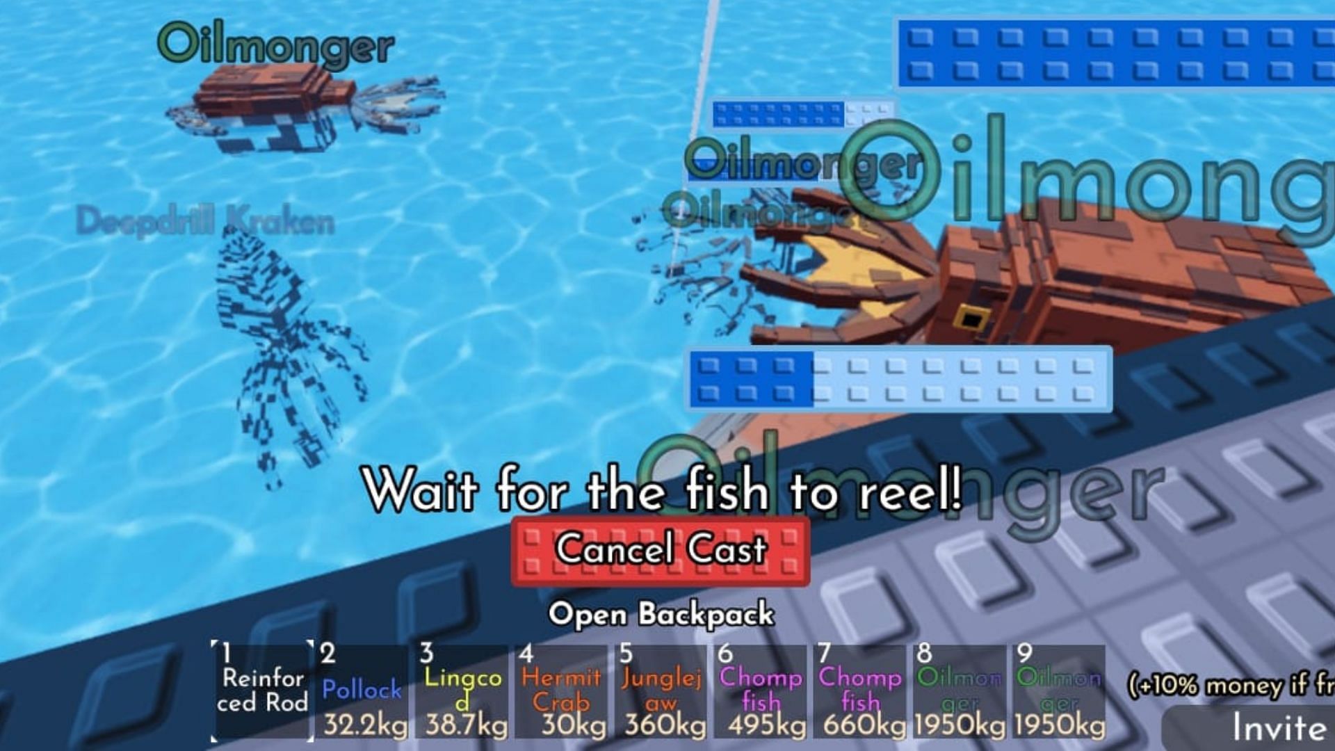 The Oilmonger fish (Image via Roblox)
